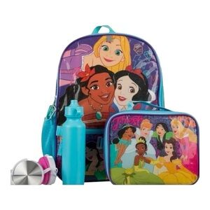 NWT-DISNEY PRINCESS-BACKPACK AND ACCESSORIES